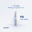 CF198UF.314.014 FINISHING CARBIDE TAPER ROUND END